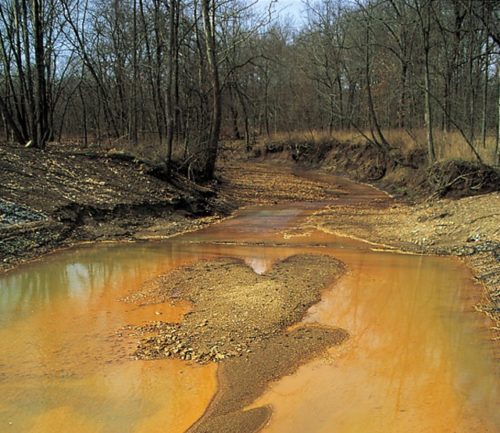 recognize ferruginous water